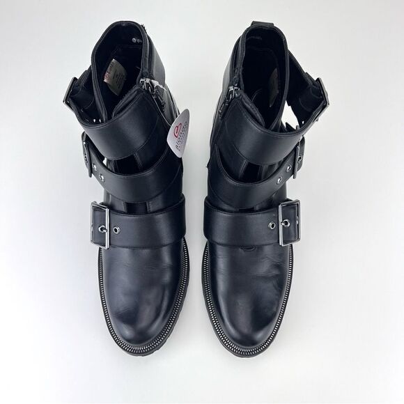 BLONDO “Camila” Buckled Combat Leather Boot Size 10 - Picture 6 of 13